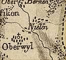 Ausschnitt Scheurmann-Karte von 1803